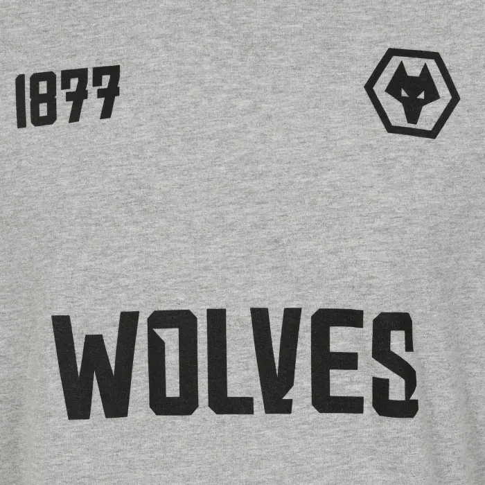 Wolverhampton Wanderers Store | Shop Official Wolves Graphic T-Shirt – Grey Wolves Gear